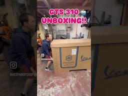 Robot unboxes a low serial number brand new 2025 GTS 310 and gets humiliated! #vespagts310￼