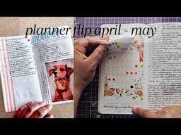 PLANNER FLIP || APRIL-MAY 2025 || FUNCTIONAL PLANNING #flipthrough #plannercommunity