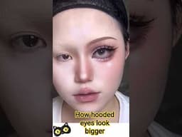 Easy Way To Make Hooded Eyes Look Bigger 🔥 #beautyhacks #2025#hoodedeyesmakeup#viralvideo
