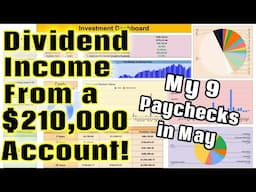 How Much My Dividend Portfolio Paid Me in May! ($210,000 Account)