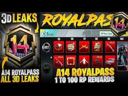 A14 Royal Pass 3D Leaks | ScarL Upgradable Skin | New Mummy Suit | PUBGM