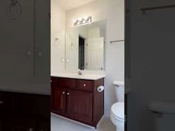 My favorite new views in the house! I love how our 2 week bathroom makeover turned out! #bathroom