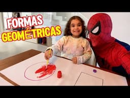 HOMEM ARANHA COLORINDO FORMAS GEOMÉTRICAS