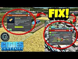 Cities Skylines 1 Not Enough Buyers & Raw Materials FIX!
