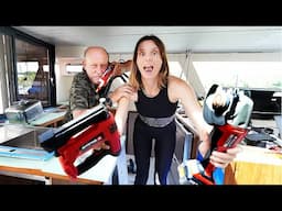 ALUMINIUM CATAMARAN REFIT: Making Our Boat Pretty (finally)