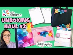 UNBOXING HAUL # 2 | ERIN CONDREN | PLANNER TOTE & MORE | PLANNER FLIP THRU W/QUICK PWM