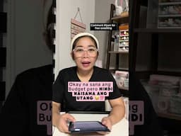 Okay na sana kaya lang wala sa budget ang bayad sa utang 😅