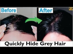 How to Instantly Hide Grey Hair - Temporary Hair Concealing Hack
