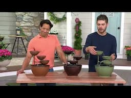 Bernini Loreto 3-Tier Metal Fountain on QVC