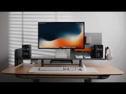 Ergonomic Standing Tech Desk Setup Build // COLAMY LumiDesk + Giveaway!