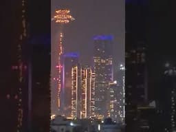 Welcoming 2025! Happy New Year 2025. View of Dubai Frame & Burj Khalifa Dubai UAE