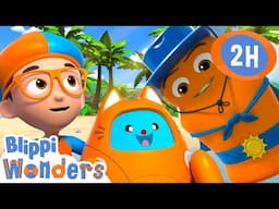 Splash Dance | Blippi Wonders | Preschool Learning | Moonbug Tiny TV