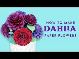 How to Make a Paper Dahlia Flower for Weddings, Showers, and Party Decor