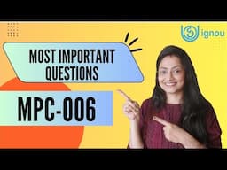 Most Important Questions for JUNE 2025 Exam #MPC006