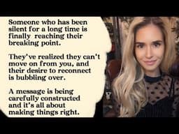 Wow! They’re about to break their silence. A message is coming your way! #tarot #tarotreading ⌛🔮✨