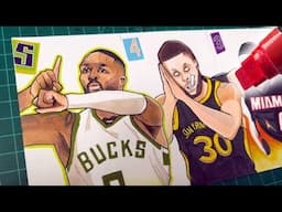 Drawing TOP 5 NBA Celebrations! 🥳🍾