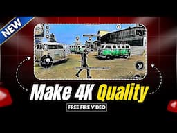 FREE FIRE 4K QUALITY TUTORIAL | FREE FIRE HIGH QUALITY TUTORIAL CAPCUT 2025