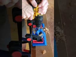 Using the Kreg Concealed Hinge Jig - Perfect positioning every time. #woodworkingjig #kreg