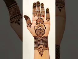 Easy Simple Front hand Mehndi Design #sunithasmehndiart #mehndi #easymehndi #shorts #youtubeshorts
