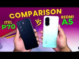 Redmi A5 vS Itel P70 Comparison ⚡️Speed Test & Camera Test In Depth 🔥Hindi/Urdu