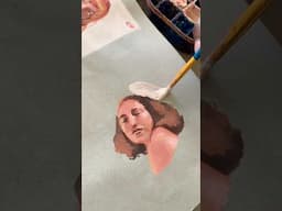 The UGLY stage and how to get past it #gouache #watercolor #shorts