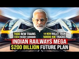 Indian Railways Mega $200 Billion Future Plan : 14 Bullet Train, 3 DFC, 400 Vande Bharat Trains etc