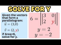 How to Find the Missing y-component of a Vector Given the Component of the Other Vector and the Area