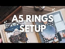 Back in A5 Rings - Setup Flip through + Author Plans in my new A5 setup #planwithme