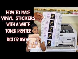 Printing Custom Water Bottle Labels With the ICOLOR 650 | The Best White Toner Printer for 2025!
