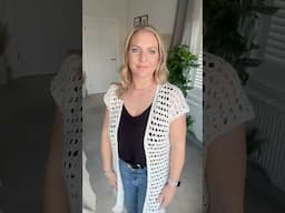 Easy crochet cover up #crochettop