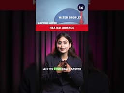 Why Water Dances on Hot Pans! : Leidenfrost Effect🔥💧 #shorts #science