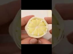 DIY Lemon 🍋 out of Clay #fruit #diy #polymerclay #craft #art #clayart