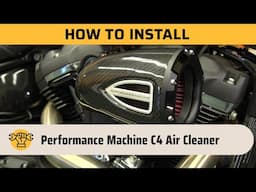 How to Install Performance Machine C4 Air Cleaner on a Harley | Weekend Wrenching