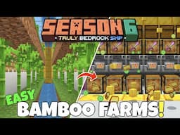 Easy BAMBOO Farm & Infinite FUEL In Minecraft Bedrock! 1.21 Survival Let's Play | Truly Bedrock Ep15