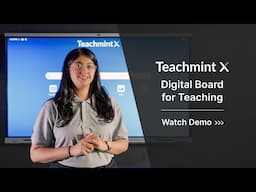 Teachmint X Digital Board for Classroom Demo - AI Powered All-in one Digital Board for Teaching