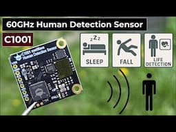 C1001 60GHz mmWave Human Detection Sensor with ESP32 | Sleep, Fall & Life Detection