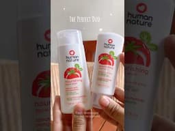 Get glowing skin with Human Nature's Perfect Duo: Nourishing Wash and Toner!🌿