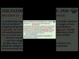 Payment of Wages Act 1936 | Section 11 - Part 1 - Session 4 #statutorycompliance #readytogetupdate