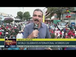 Venezuelan People Celebrate International Workers' Day