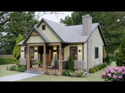 The Perfect Cozy Cottage House with Floor Plan | Small House Ideas