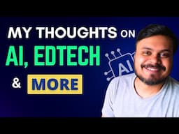 My Unfiltered Talk on AI, Education & Career in Data Science