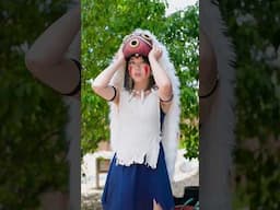 Princess Mononoke cosplay??? My first studio Ghibli cosplay! 🐺 #shorts #cosplay
