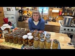 Preserving Our Off Grid Food Supply.  Stew, Potatoes and Pickled Eggs For Our Root Cellar Storage.