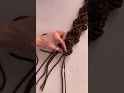 Macrame tutorial on my channel 🤎#macrame #texsense #macramebelt #macrametutorial #diybelt