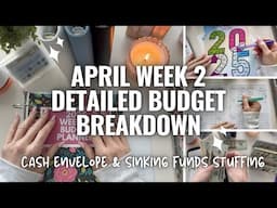 ✨NEW✨ April Week 2 Budget Breakdown 💸 | Cash Stuffing & Sinking Funds Setup!