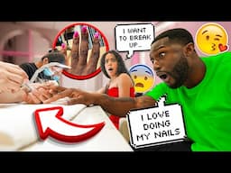 Making My Fiance Do His Nails Then BREAKING UP With Him For Being TOO GIRLY PRANK! *HE SNAPS*