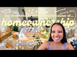 homeownership is holding my business back // homeowner diaries iii, building furniture, home vlog