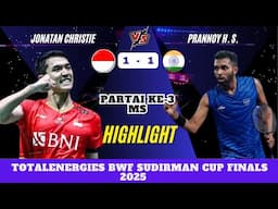 Jonatan CHRISTIE (INA) vs PRANNOY H. S. (IND) | Group D Sudirman Cup Finals 2025