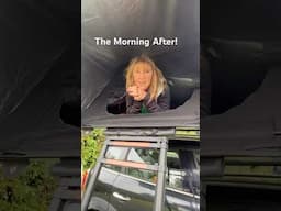 The Morning After Camping in a car roof tent!