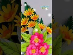 Pink Flower Art #shorts #youtubetshorts #myshort #shortvideo #viralvideo #flowecraft #diy #ytshorts